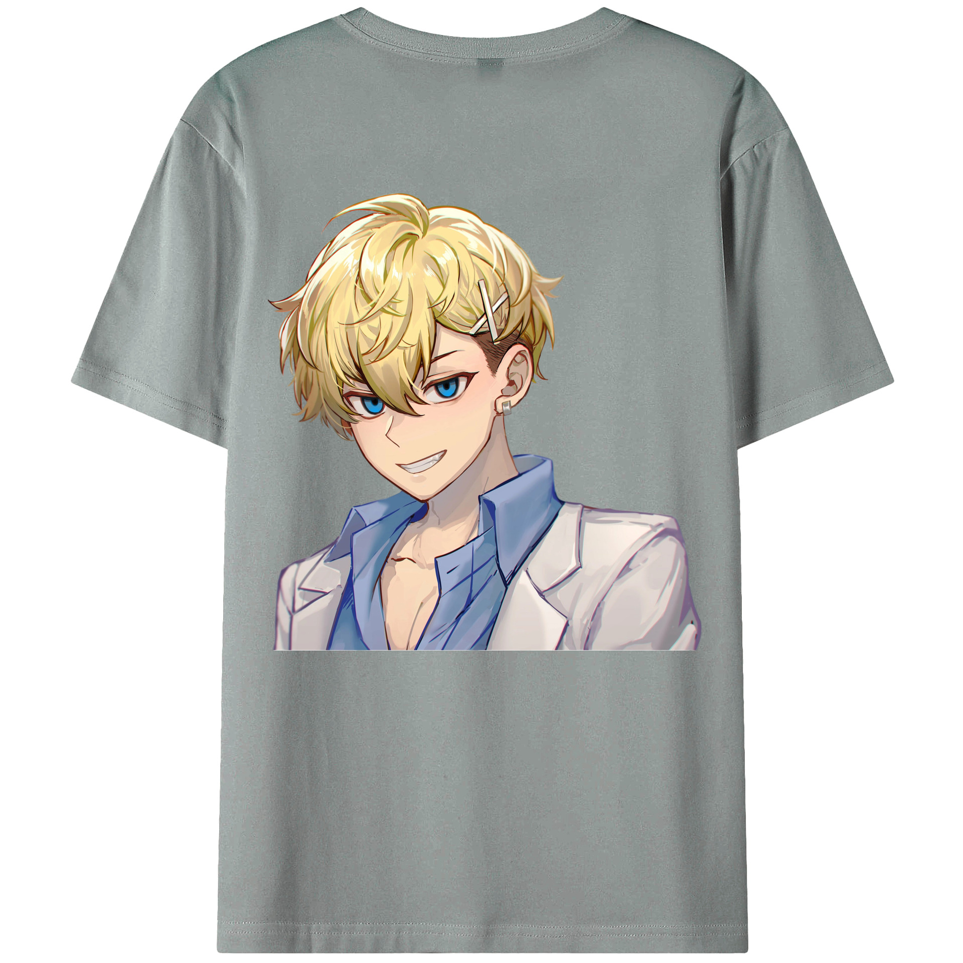 （画像用） 東京リベンジャーズ Tokyo Revengers 綿100％ メンズ半袖Tシャツ（バックプリント） 通気性
